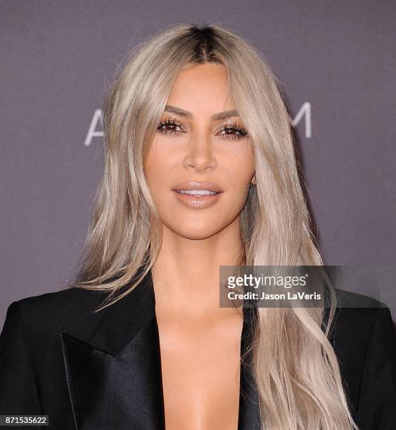 Kim Kardashian attends the 2017 LACMA Art + Film gala at LACMA on November 4, 2017 in Los Angeles, California.