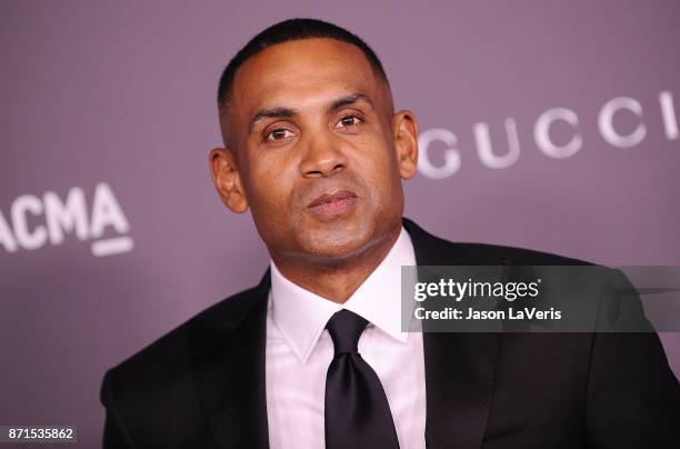 Former NBA player Grant Hill attends the 2017 LACMA Art + Film gala at LACMA on November 4, 2017 in Los Angeles, California.