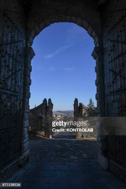 Panoramic view, in Melfi city, southern Italy, Basilicata region.