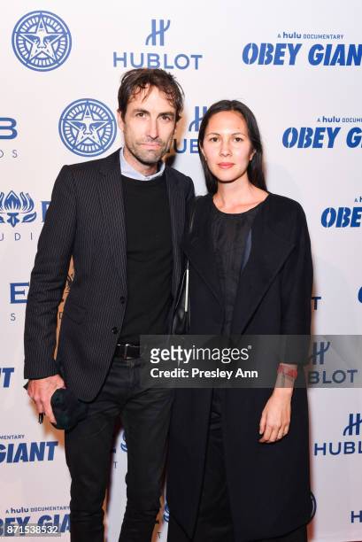 Andrew Bird attends Photo Op For Hulu's "Obey Giant" at The Theatre at Ace Hotel on November 7, 2017 in Los Angeles, California.