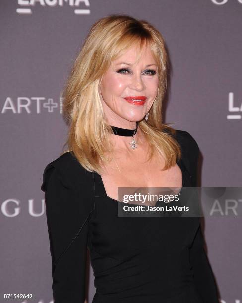 Actress Melanie Griffith attends the 2017 LACMA Art + Film gala at LACMA on November 4, 2017 in Los Angeles, California.