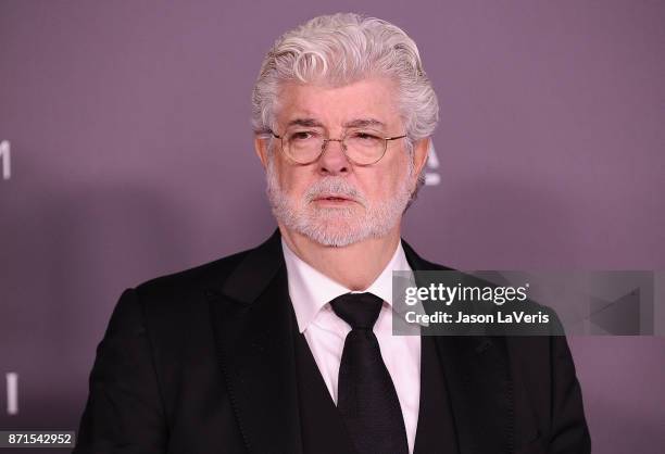 Director George Lucas attends the 2017 LACMA Art + Film gala at LACMA on November 4, 2017 in Los Angeles, California.