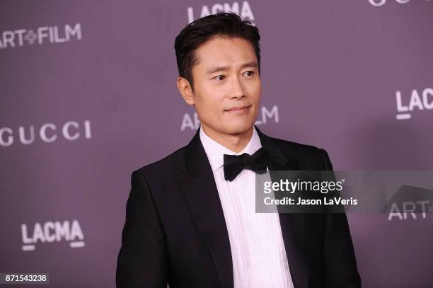 Actor Lee Byung-hun attends the 2017 LACMA Art + Film gala at LACMA on November 4, 2017 in Los Angeles, California.