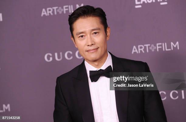 Actor Lee Byung-hun attends the 2017 LACMA Art + Film gala at LACMA on November 4, 2017 in Los Angeles, California.