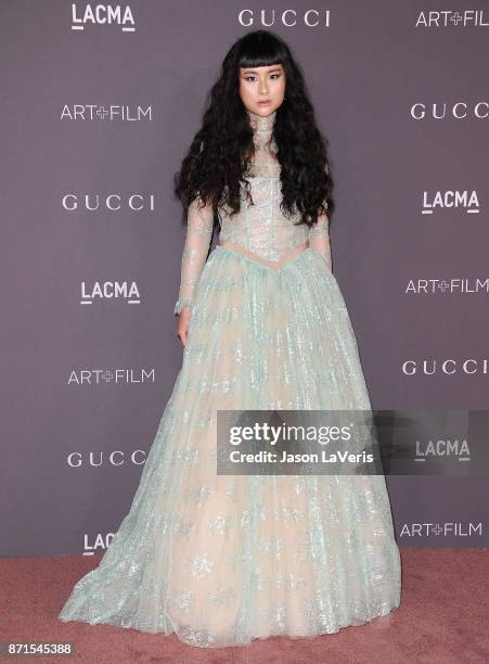 Asia Chow attends the 2017 LACMA Art + Film gala at LACMA on November 4, 2017 in Los Angeles, California.