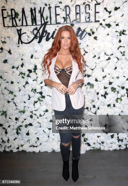 Jessa Hinton at Ariana Madix & Frankie Rose Cosmetics holiday launch at COD Restaurant on November 7, 2017 in Los Angeles, California.