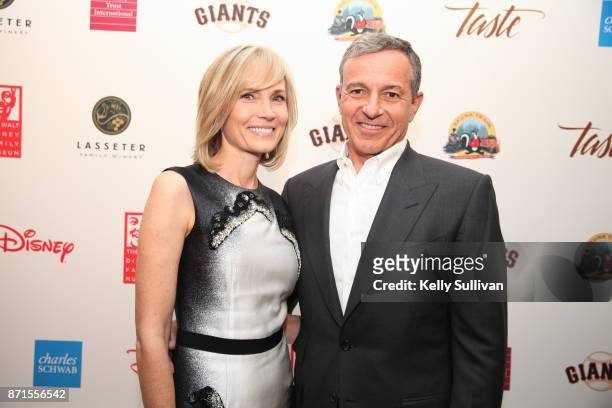 Willow Bay and Bob Iger pose for a photo on the red carpet during The Walt Disney Family Museum's 3rd Annual Fundraising Gala at the Golden Gate Club...