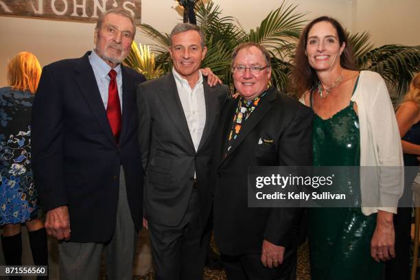 Ron Miller, President of the Board of The Walt Disney Family Museum; Bob Iger, Chairman and CEO of The Walt Disney Company; John Lasseter, Chief...