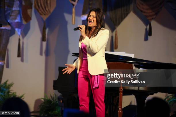 Idina Menzel performs onstage during The Walt Disney Family Museum's 3rd Annual Fundraising Gala at the Golden Gate Club on November 7, 2017 in San...