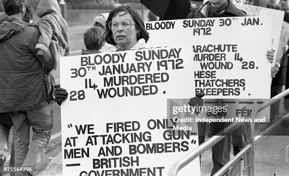 Bloody Sunday Protest March In Dublin Bloody Sunday Protest March In Dublin