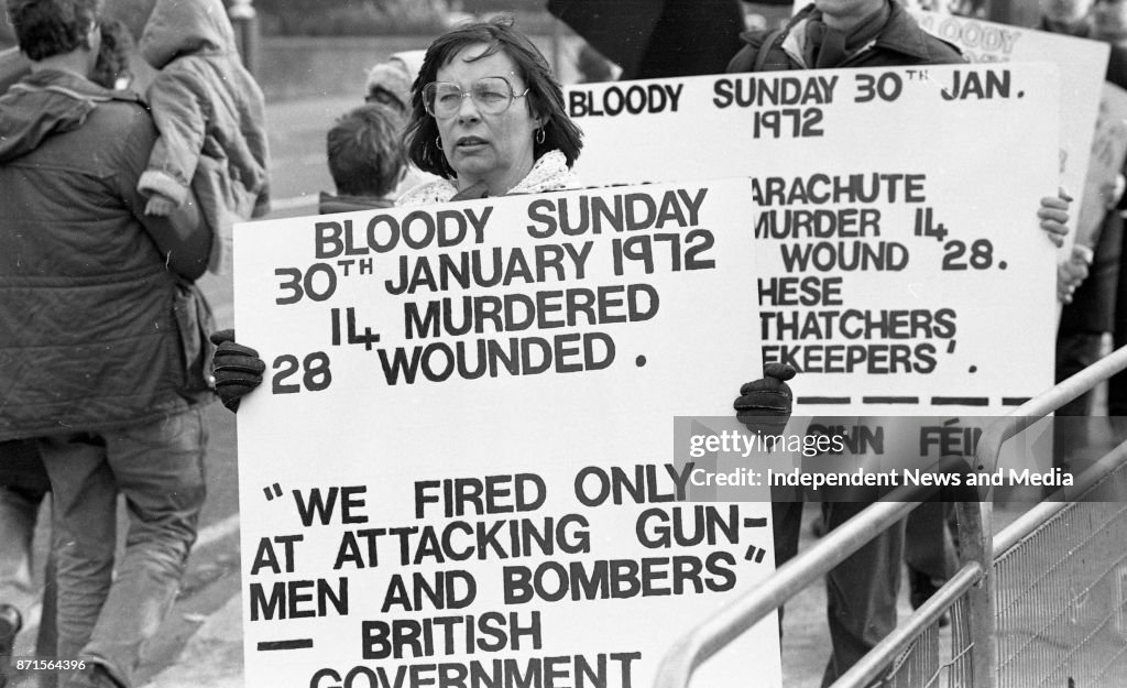 Bloody Sunday Protest March In Dublin