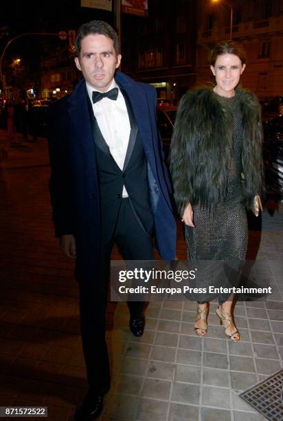 Jose Maria Aznar Jr and Monica Abascal attend the XV Marie Claire Prix de la Moda Awards at Florida Retiro on November 7, 2017 in Madrid, Spain.