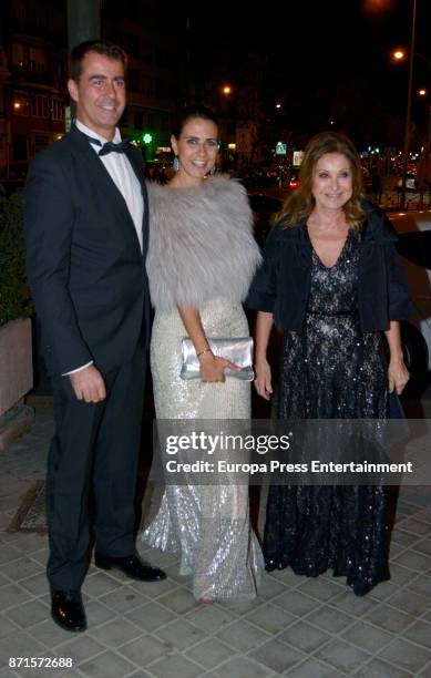 Purificacion Garcia and her daughter Soledad Alvarez attend the XV Marie Claire Prix de la Moda Awards at Florida Retiro on November 7, 2017 in...