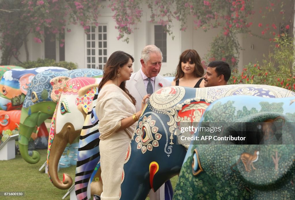 INDIA-BRITAIN-ROYALS-DIPLOMACY-ELEPHANTS