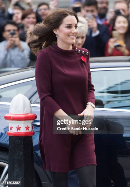 Catherine, Duchess of Cambridge attends the annual Place2Be School Leaders Forum at UBS London on November 8, 2017 in London, England. The Duchess of...