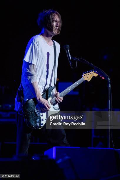 Josh Klinghoffer of Red Hot Chili Peppers as they perform on stage during the 11th Annual Stand Up for Heroes at The Theater at Madison Square Garden...