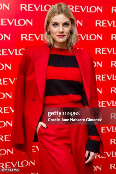 Spanish actress Amaia Salamanca attends Revlon new products presentation at The Little Showroom on November 8, 2017 in Madrid, Spain.