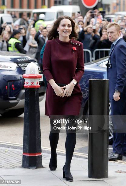 Catherine, Duchess Of Cambridge attends the annual Place2Be School Leaders Forum at UBS London on November 8, 2017 in London, England. Catherine,...