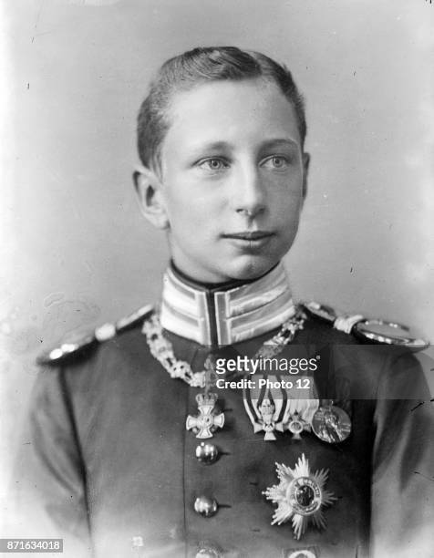Photographic portrait of Prince Joachim of Prussia Prince Joachim Franz Humbert of Prussia was the youngest son of Wilhelm II, German Emperor, by his...