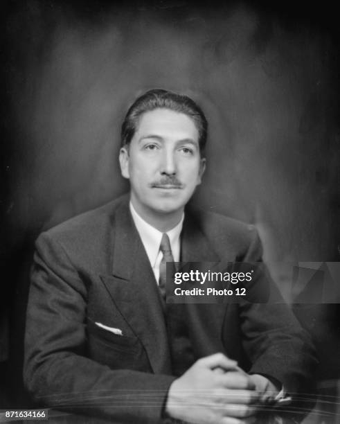 Photograph Miguel Aleman Valdes President of Mexico. Dated 1946.