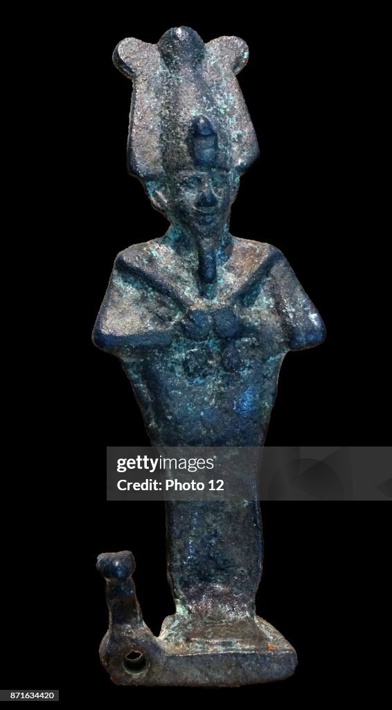Statuette of the god ancient Egyptian God Osiris.