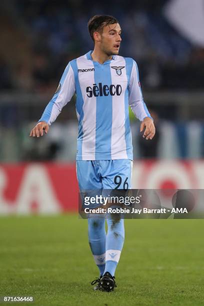 Alessando Murgia of Lazio during the UEFA Europa League group K match between Lazio Roma and OGC Nice at Stadio Olimpico on November 2, 2017 in Rome,...