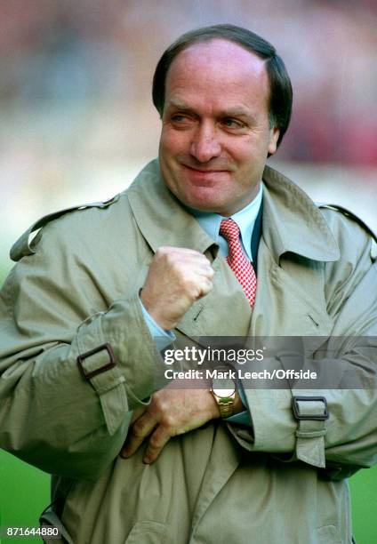 April 1993 Wembley : England v Netherlands : Dutch coach Dick Advocaat