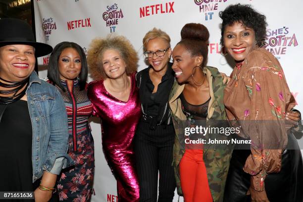 She's Gotta Have it" Writer Radha Blank, Demetria Lucas, Michaela Angela Davis, "Shes Gotta Have It" Executive Producer Tonya Lewis Lee, Writer Eisa...