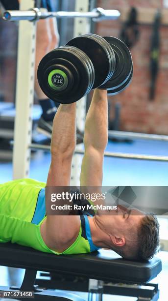 Melbourne , Australia - 8 November 2017; Killian Clarke during an Ireland International Rules gym session at Lakeside Stadium, Albert Park,...