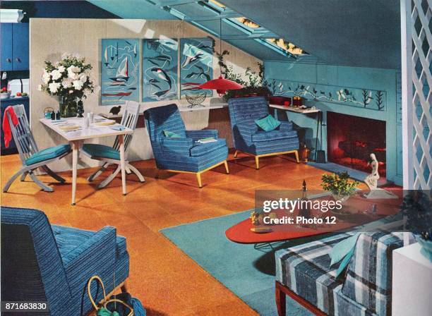 1950s Living Room Photos and Premium High Res Pictures - Getty Images