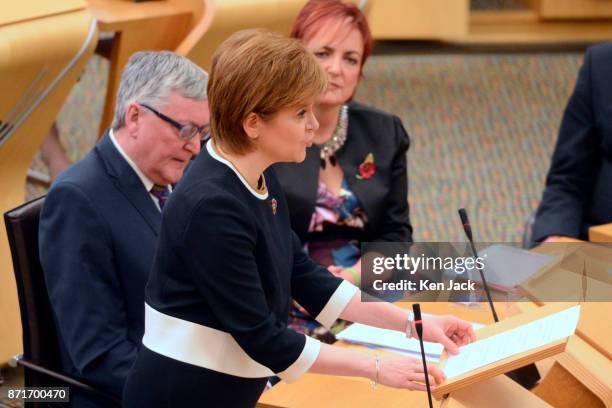 First Minister Nicola Sturgeon, speaking in the Scottish Parliament, moves the appointment of Maree Todd as the new Scottish Government Minister for...