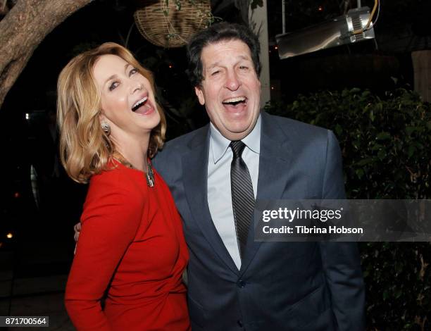 Sharon Lawrence and Peter Roth attend the taping of 'Queen Sugar After-Show' after party on November 7, 2017 in Los Angeles, California.