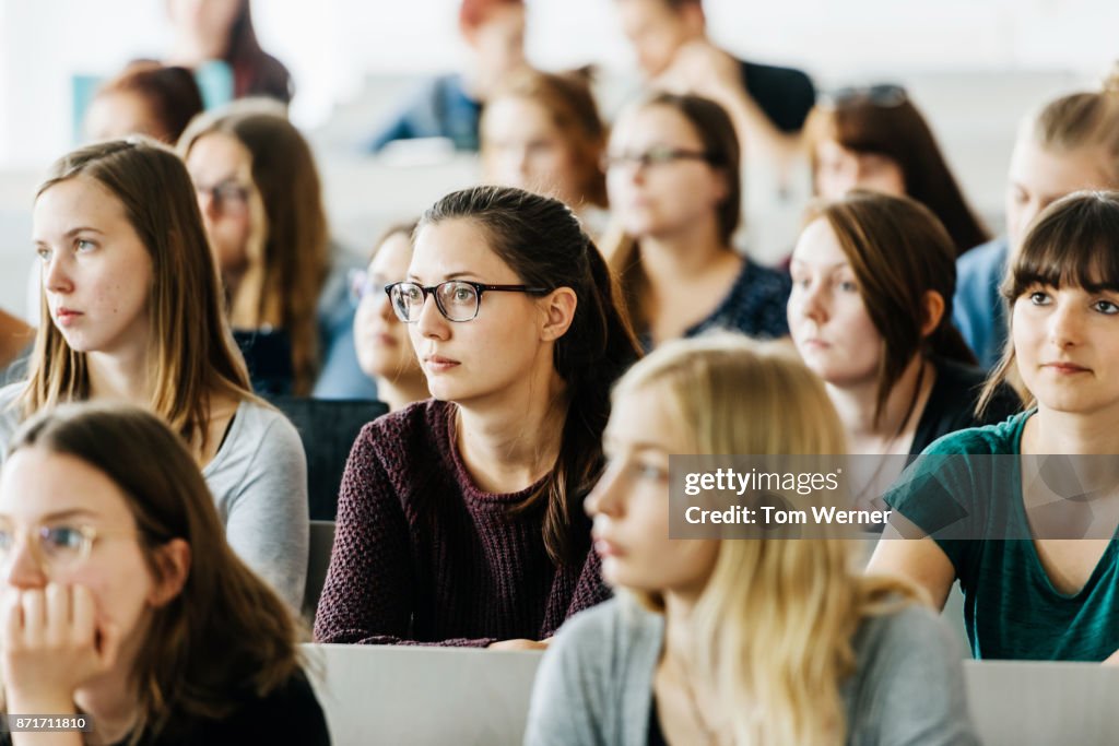 University Students Attending Lecture