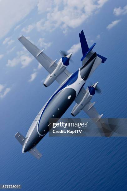 an airplane in a fast peel away manoeuvre. - aerobatics stock pictures, royalty-free photos & images