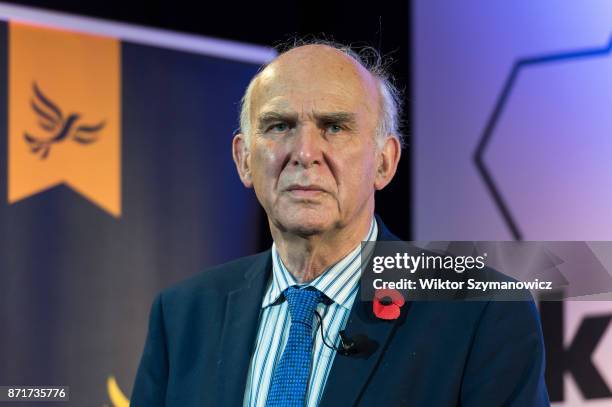 Liberal Democrat leader and former Business Secretary Vince Cable gives a speech in City of London on economic challenges ahead of Autumn Budget and...