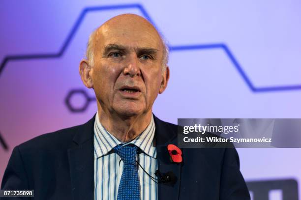 Liberal Democrat leader and former Business Secretary Vince Cable gives a speech in City of London on economic challenges ahead of Autumn Budget and...