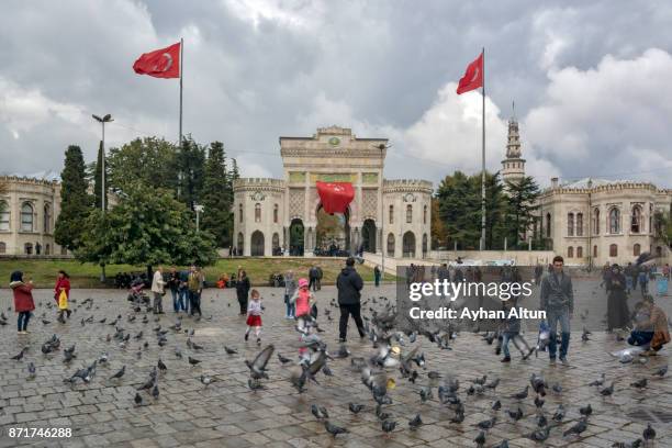 beyazit square,istanbul,turkey - beyazıt tower stock pictures, royalty-free photos & images