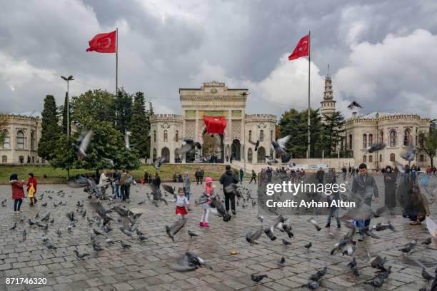 beyazit square,istanbul,turkey - beyazıt tower stock pictures, royalty-free photos & images