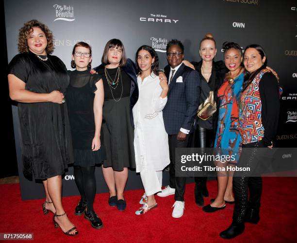 Directors Liesl Tommy, Kat Candler, Amanda Marsalis, Garrett Bradley, Cheryl Dunye, Victoria Mahoney, DeMane Davis and Aurora Guerrero attend the...