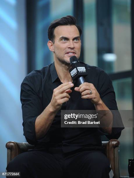 Cheyenne Jackson attends Build Presents Cheyenne Jackson discussing "American Horror Story" at Build Studio on November 8, 2017 in New York City.