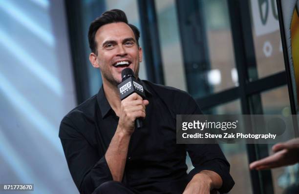 Actor Cheyenne Jackson attends Build Series to discuss "American Horror Story" at Build Studio on November 8, 2017 in New York City.