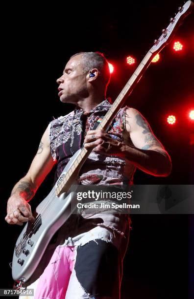 Musician Flea from the Red Hot Chili Peppers attends the 11th Annual Stand Up for Heroes at The Theater at Madison Square Garden on November 7, 2017...