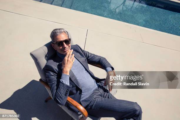 Actor Jeff Goldblum is photographed for Gentleman's Journal on July 27, 2017 in Los Angeles, California.
