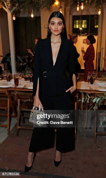 Attends the launch dinner of Label/Mix co-hosted by Laura Jackson at Somerset House on November 8, 2017 in London, England.