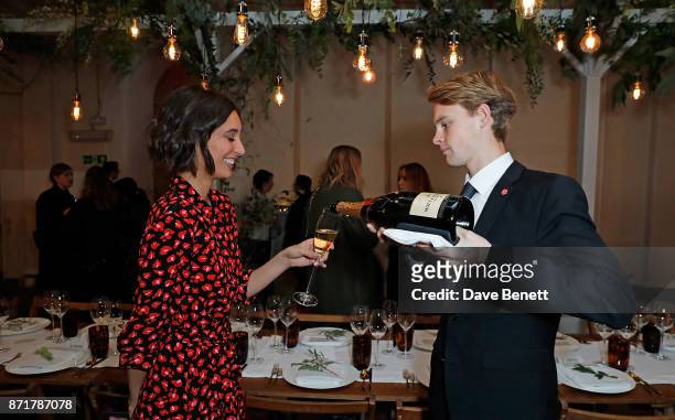 The launch dinner of Label/Mix co-hosted by Laura Jackson at Somerset House on November 8, 2017 in London, England.