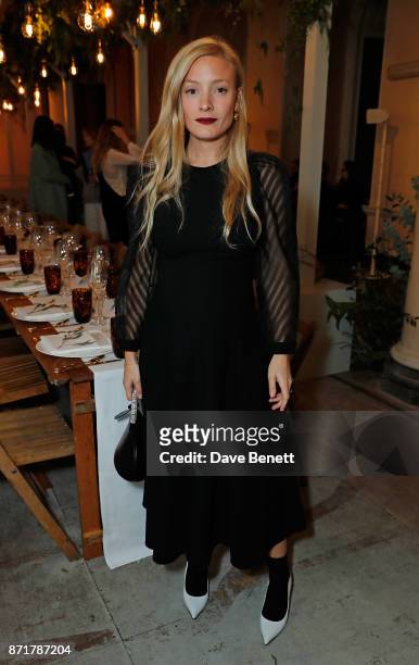Kate Foley attends the launch dinner of Label/Mix co-hosted by Laura Jackson at Somerset House on November 8, 2017 in London, England.
