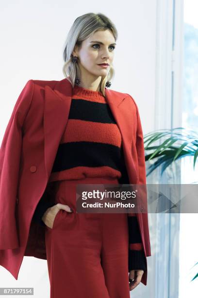Spanish actress Amaia Salamanca attends Revlon new products presentation at The Little Showroom on November 8, 2017 in Madrid, Spain.