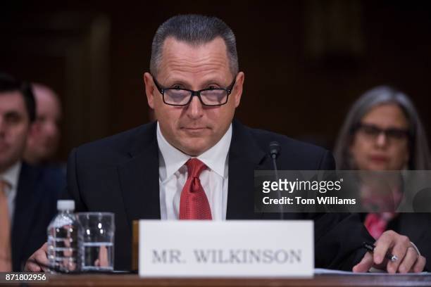 Todd Wilkinson, CEO of Entrust Datacard, testifies during a Senate Commerce, Science and Transportation Committee hearing titled "Protecting...