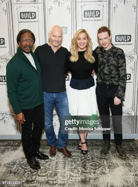 Clarke Peters, Martin McDonagh, Abbie Cornish and Caleb Landry Jones discuss "Three Billboards Outside Ebbing, Missouri" at Build Studio on November...