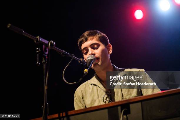 Lewis Durham of Kitty Daisy And Lewis performs live on stage during a concert at Columbiahalle on November 8, 2017 in Berlin, Germany.